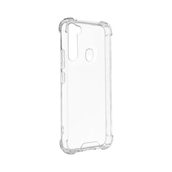 Silicone Hard Corners Case For Samsung Galaxy A21 Transparent